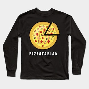 Pizzatarian - Funny Pizza Saying Long Sleeve T-Shirt